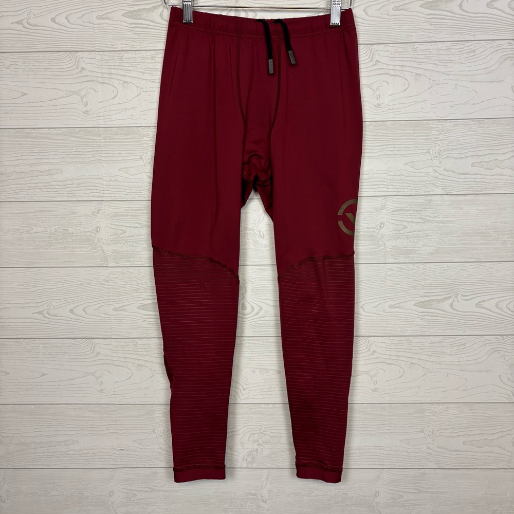 Virus Maroon Red AU9X Tech Compression Pants Size Medium